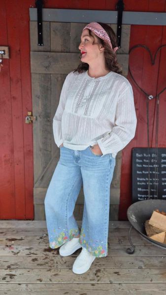 Hovedbilde BIRNA Bluse Spring Gardenia  