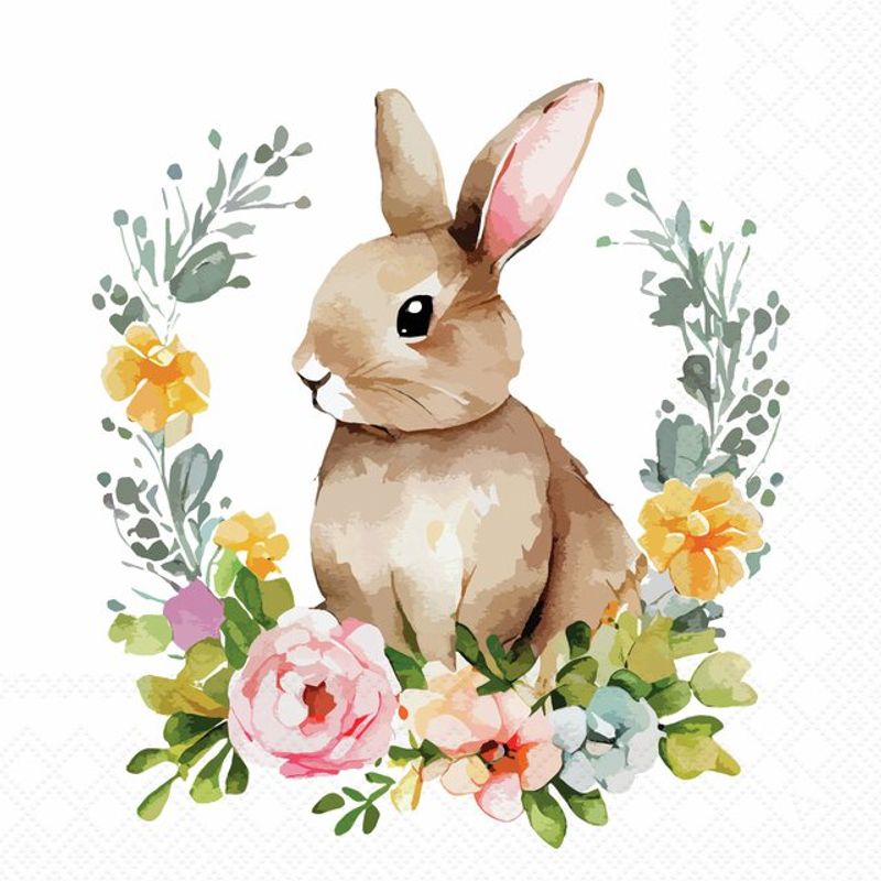 SERVIETT Lunsj Cute Easter rabbit